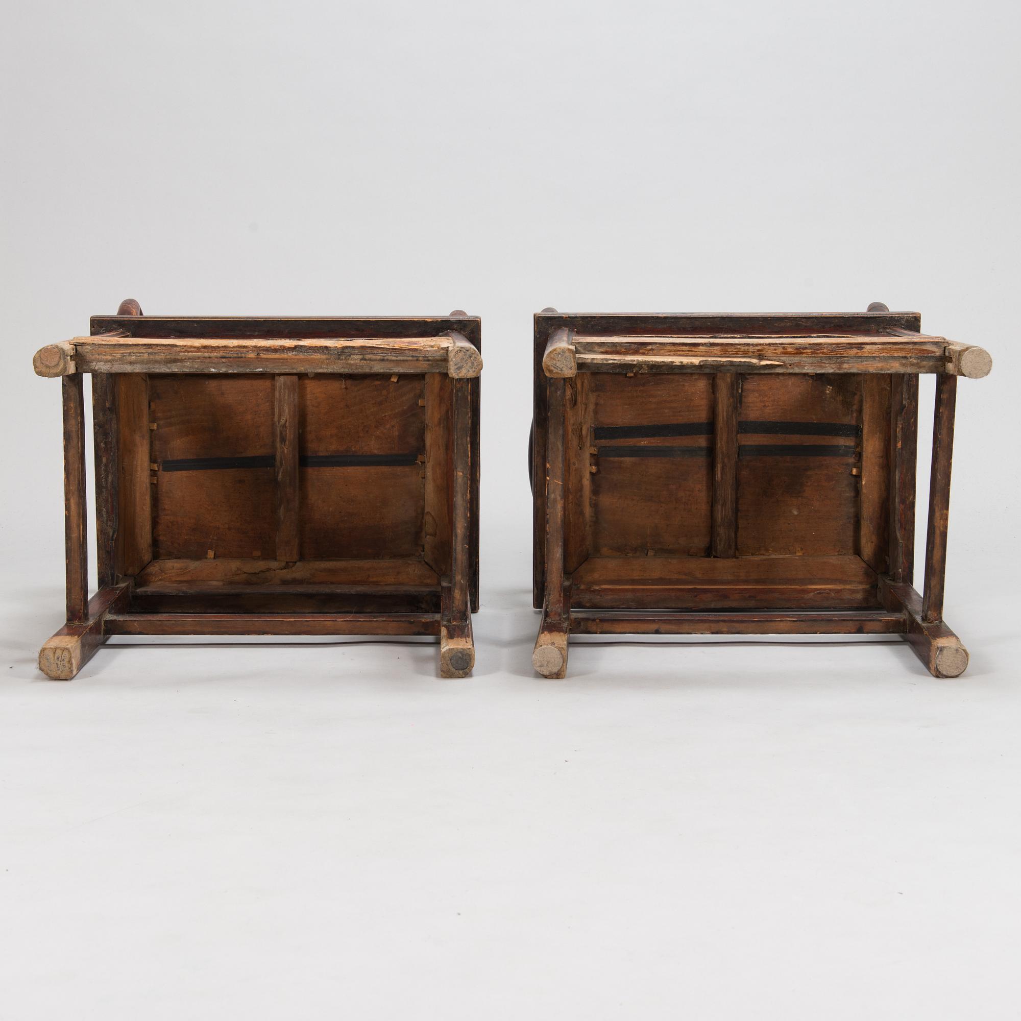 Nojatuolipari. Kiina, myöhäinen Qing-dynastia (1664-1912).