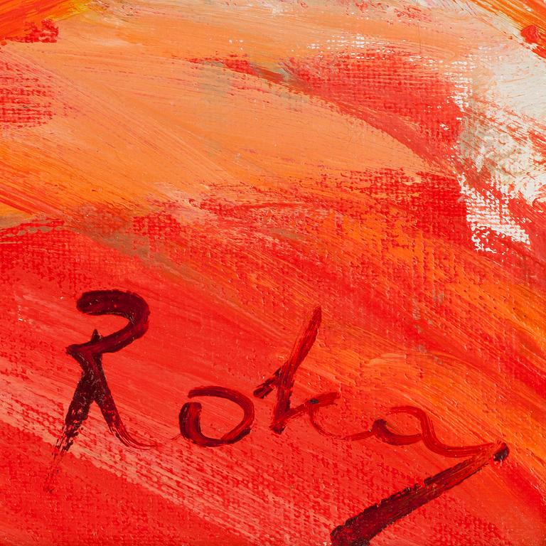 CHARLES ROKA, olja på duk, sign.