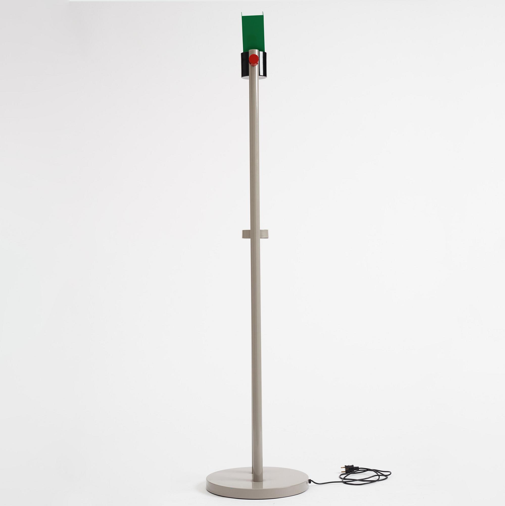 Aldo Cibic, a "Madison" floor lamp, Memphis, Italy, post 1983.