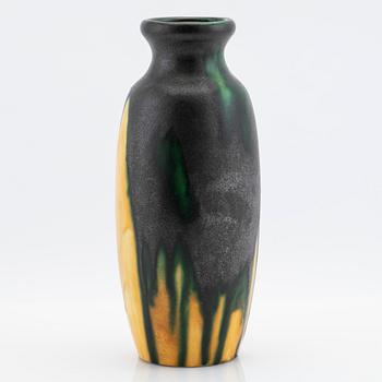 Louis August Dage, vase, ceramics, late Art Nouveau, France, 1920s.