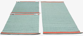 Gunilla Lagerhem Ullberg, gångmattor, 3 st, "Gåsöga", Kasthall.