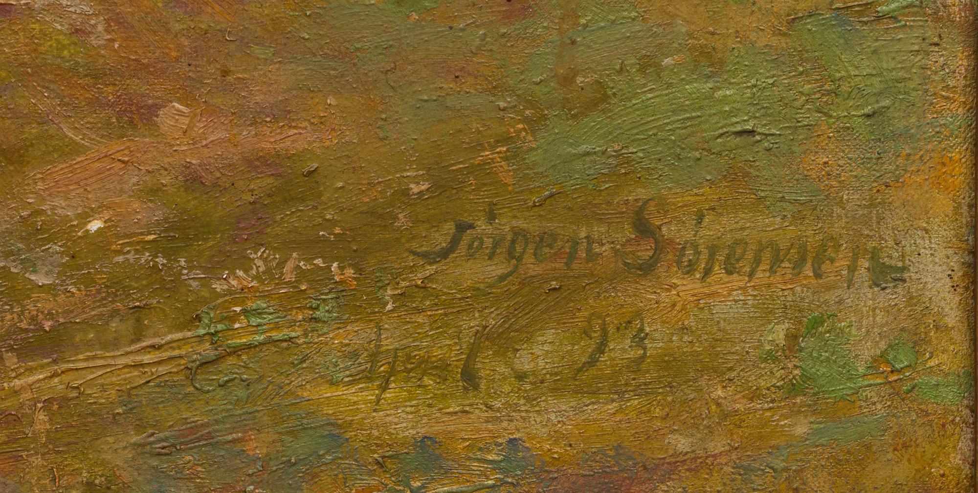 JÖRGEN SÖRENSEN, olja på duk. Signerad och daterad -93.