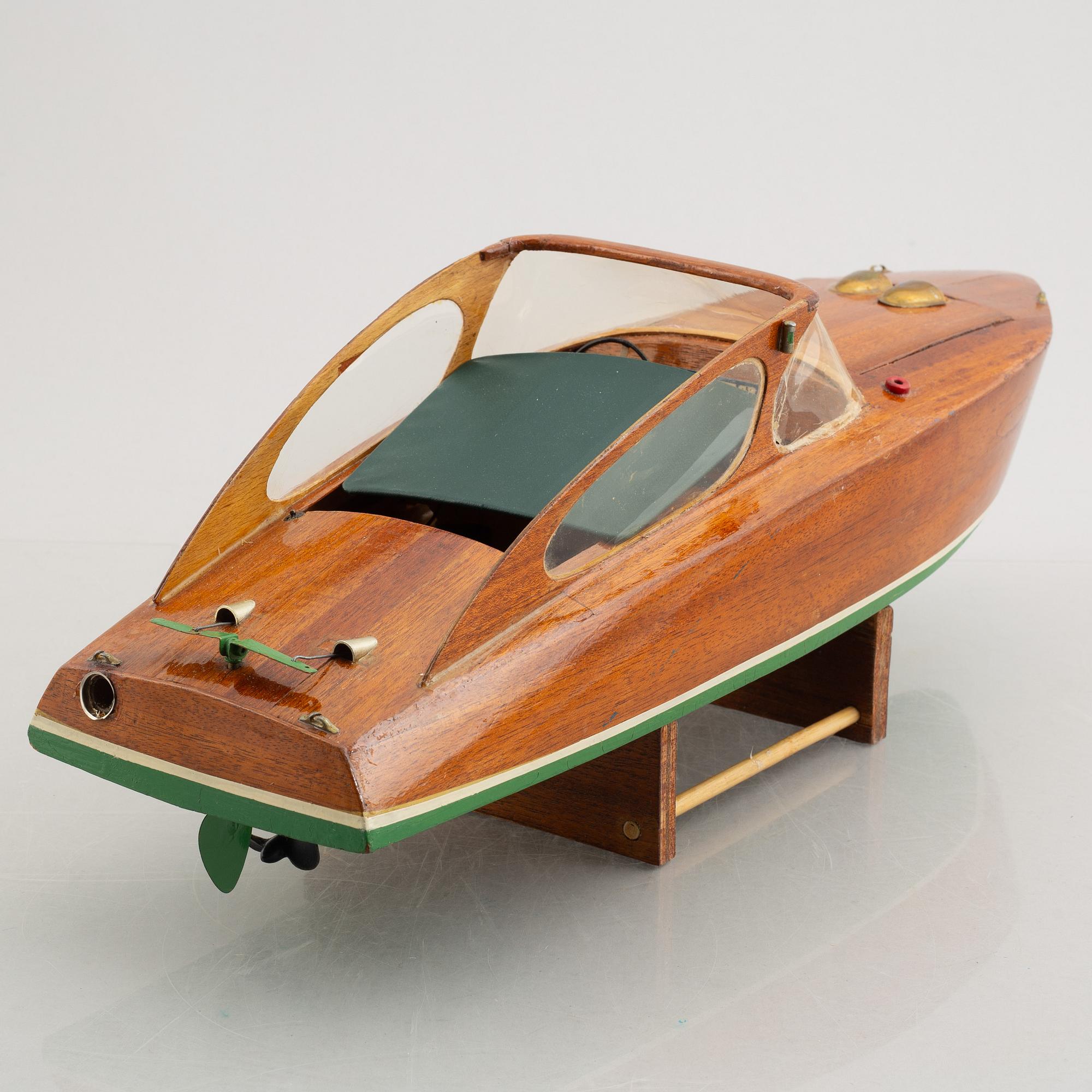 A boat model, 1950s.