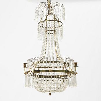 Chandelier, circa 1900, Gustavian style.