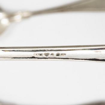 Cutlery, 47 pcs, silver, mostly Sweden.