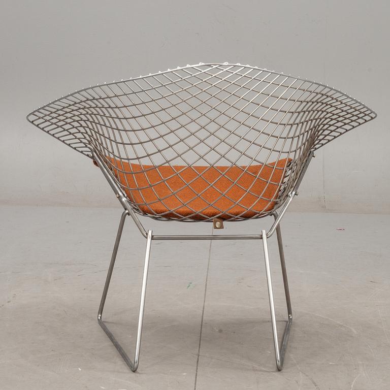 FÅTÖLJ, "Diamond chair", Harry Bertoia, Knoll, etikettmärkt, 1970/80-tal.