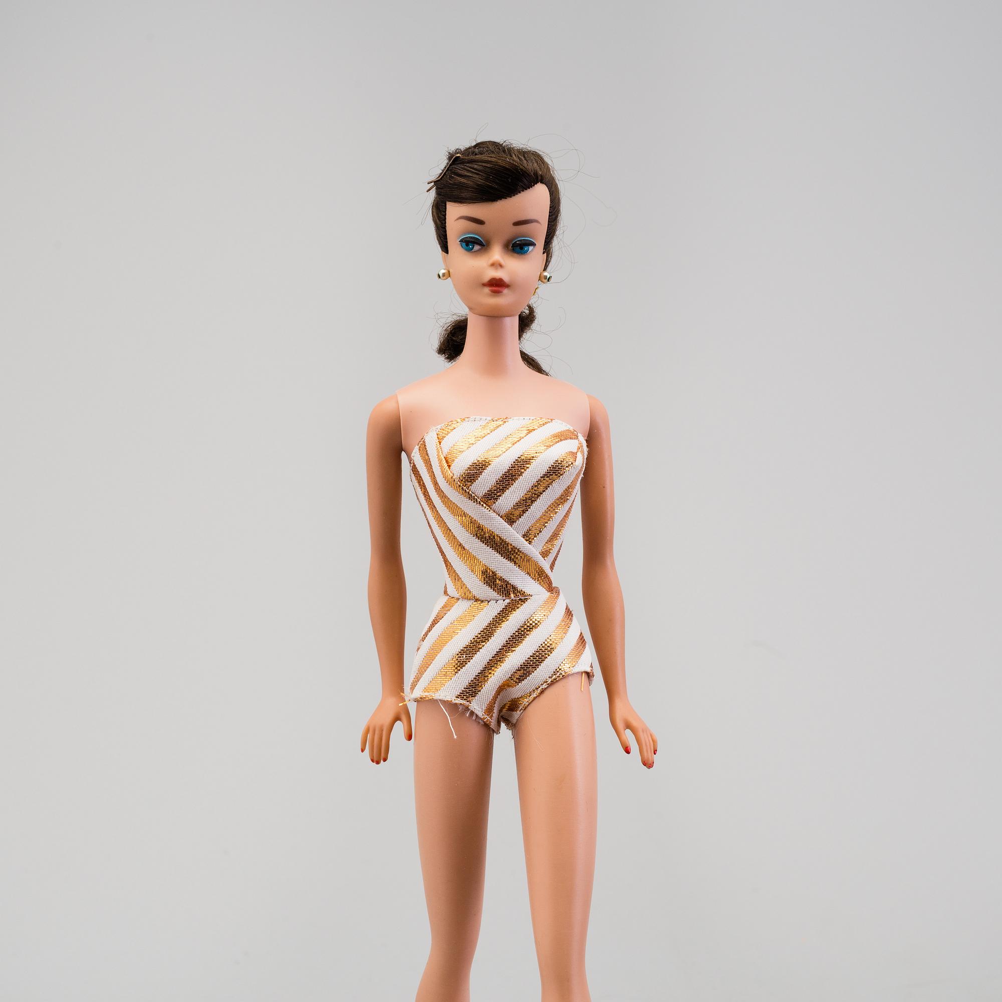BARBIE OCH HENNES VÄNNER, 9 stycken dockor, Mattel, 1960/70-tal.