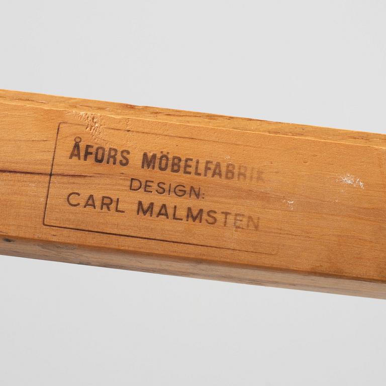 Carl Malmsten, dining table "Herrgården", and chairs, 6 pcs, "Ambassadör".