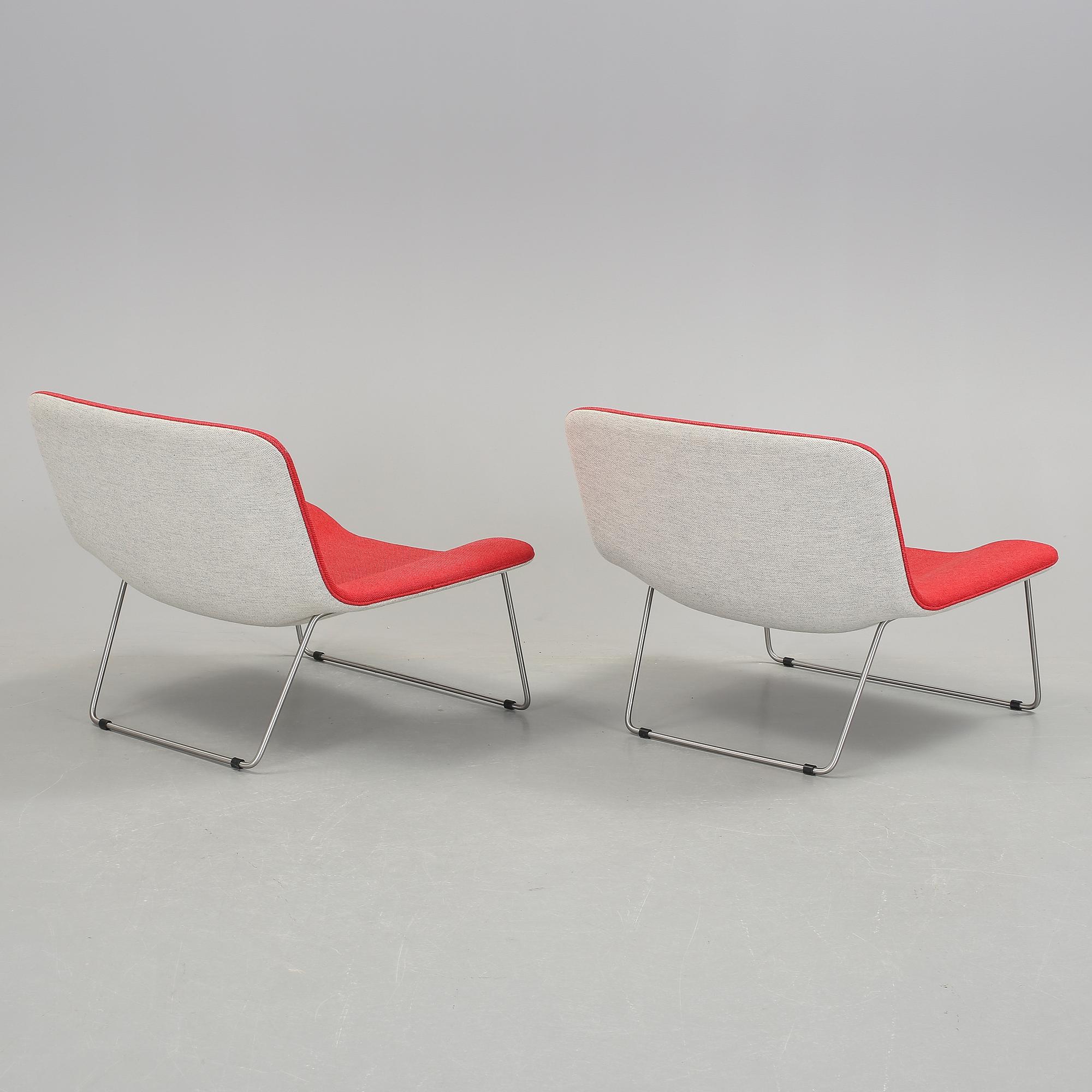 FÅTÖLJER, ett par, "Spring", Erwan Bouroullec, Cappellini, Italien. Formgivna år 2000.