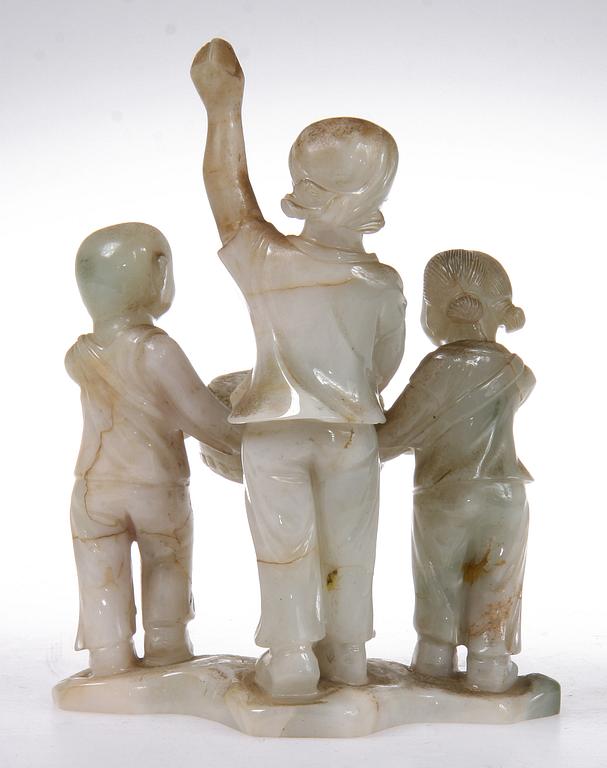 FIGURGRUPP, sten, Kina, 1900-tal.