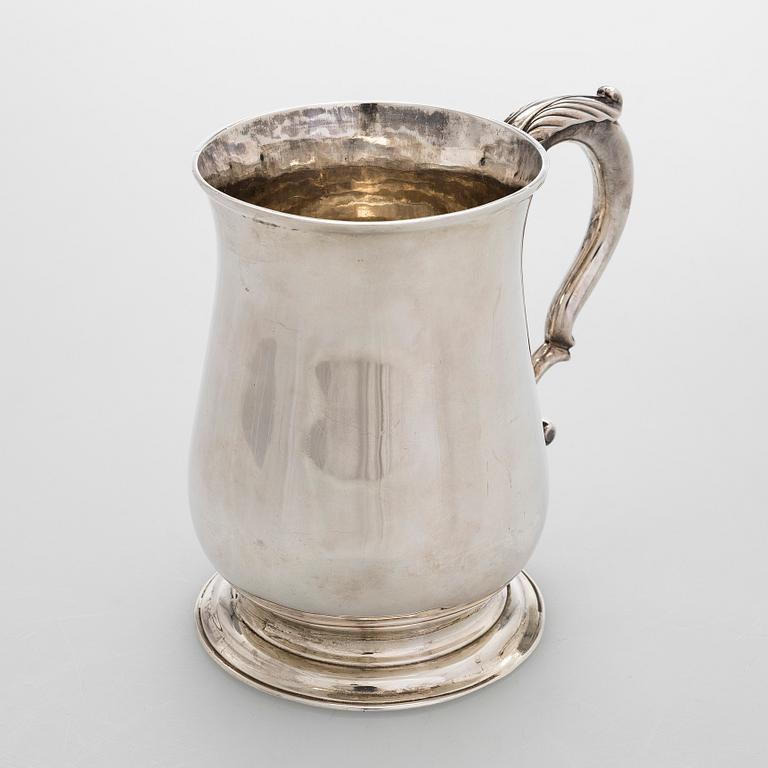 Robert Albin Cox, tuoppi, sterlinghopeaa, Lontoo 1754.