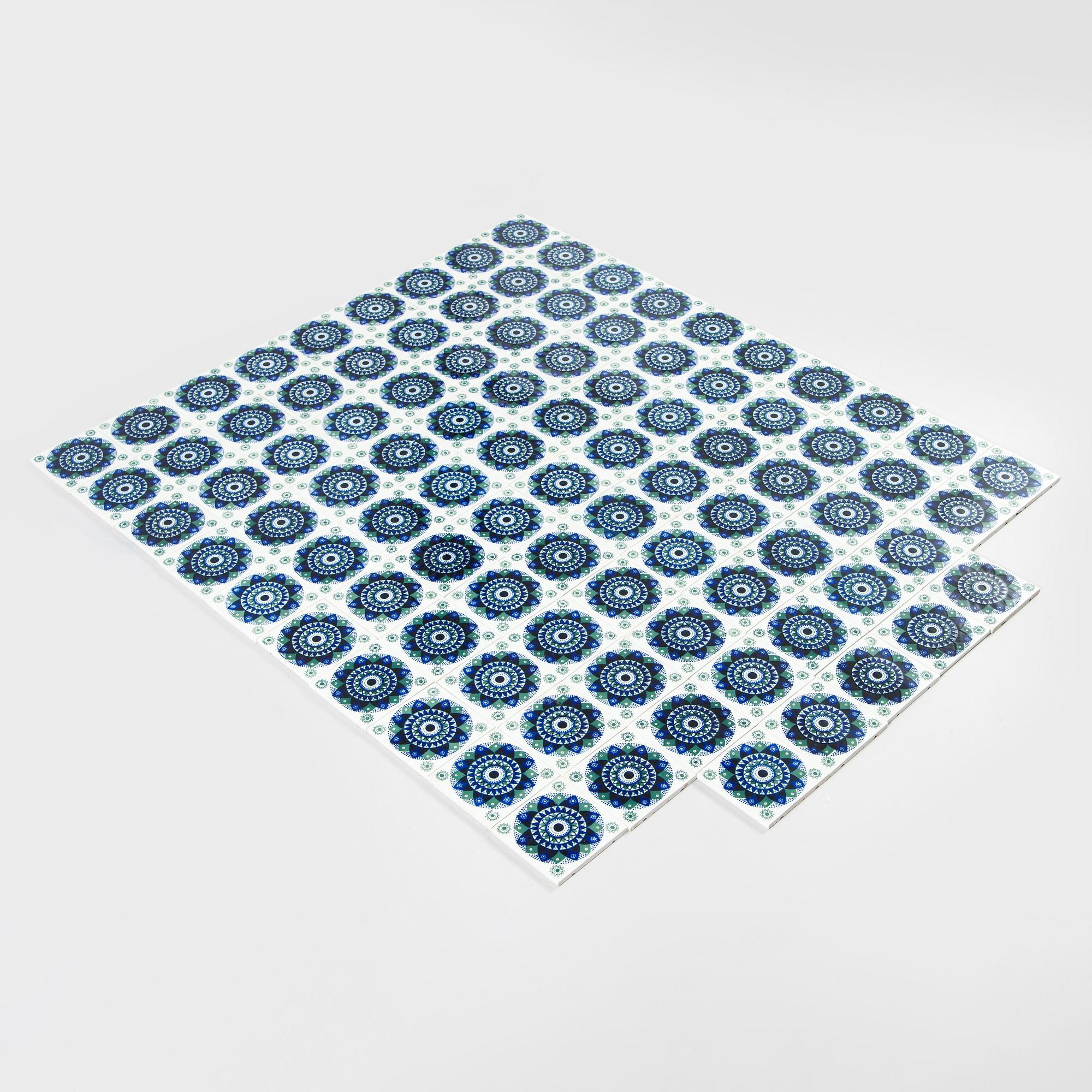 Hilkka-Liisa Ahola, 95 ceramic tiles for Arabia 1960s.
