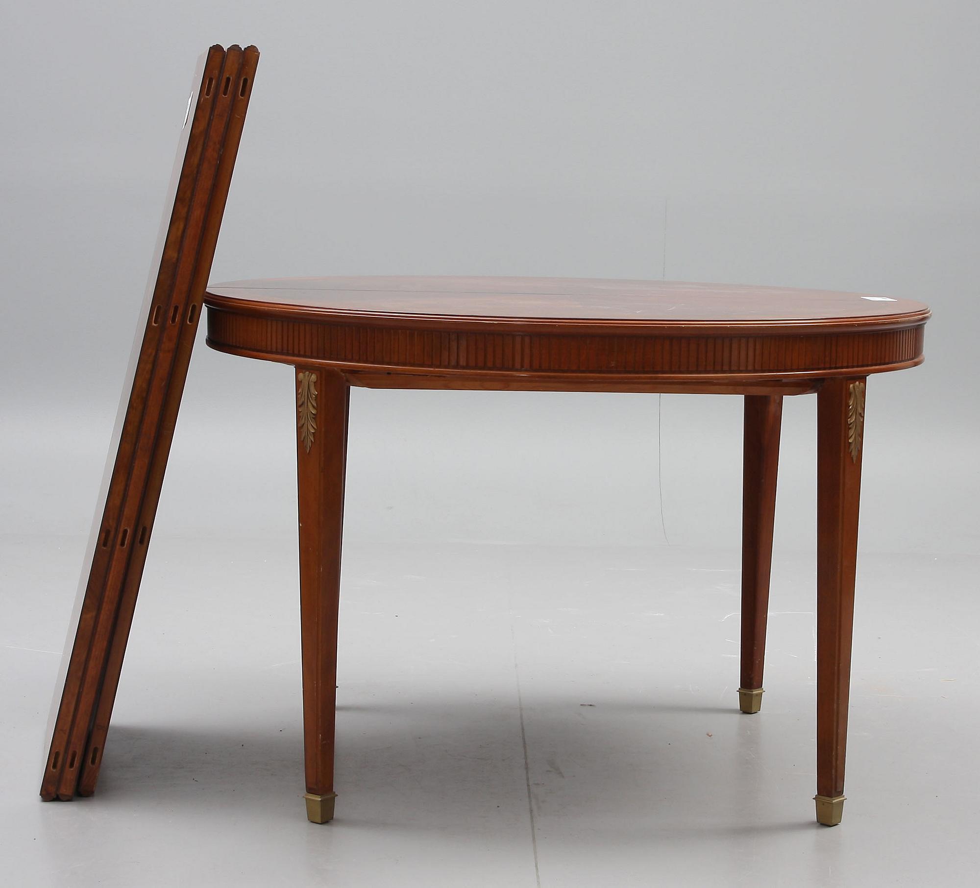 MATSALSMÖBLEMANG, 7 delar, gustaviansk stil, 1900-tal.