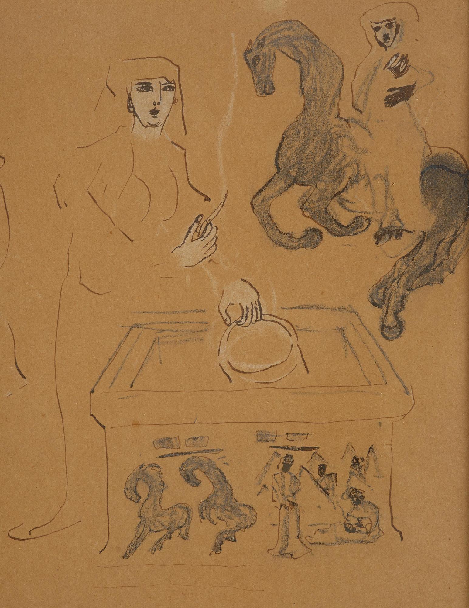Carl Fredrik Hill, Figures by the well.