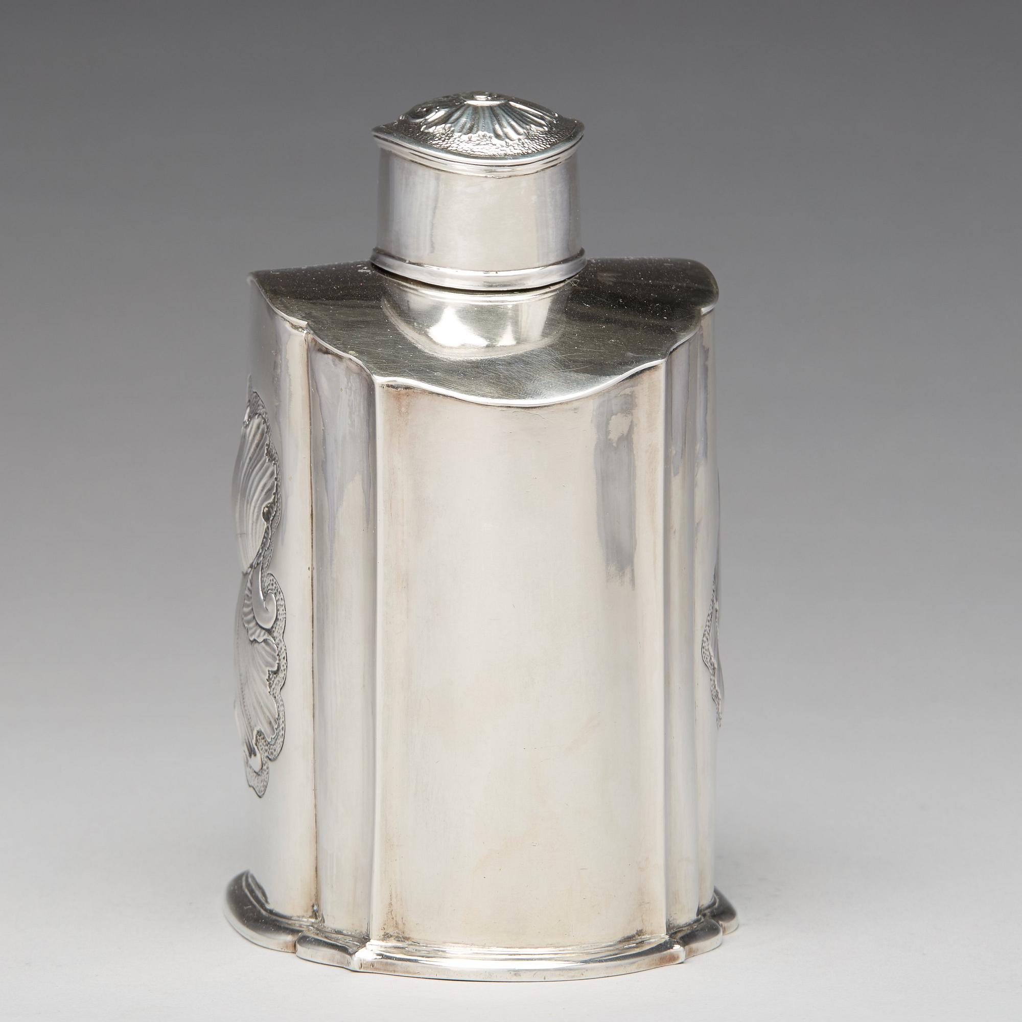 Johan Collin, teburk, stor, silver, Stockholm 1745. Senbarock.
