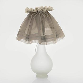 Greta-Lisa Jäderholm-Snellman, A glass table lamp signed G.L.J Finland.