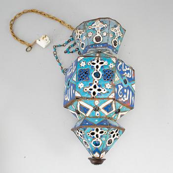 A Persian lantern, circa 1900.