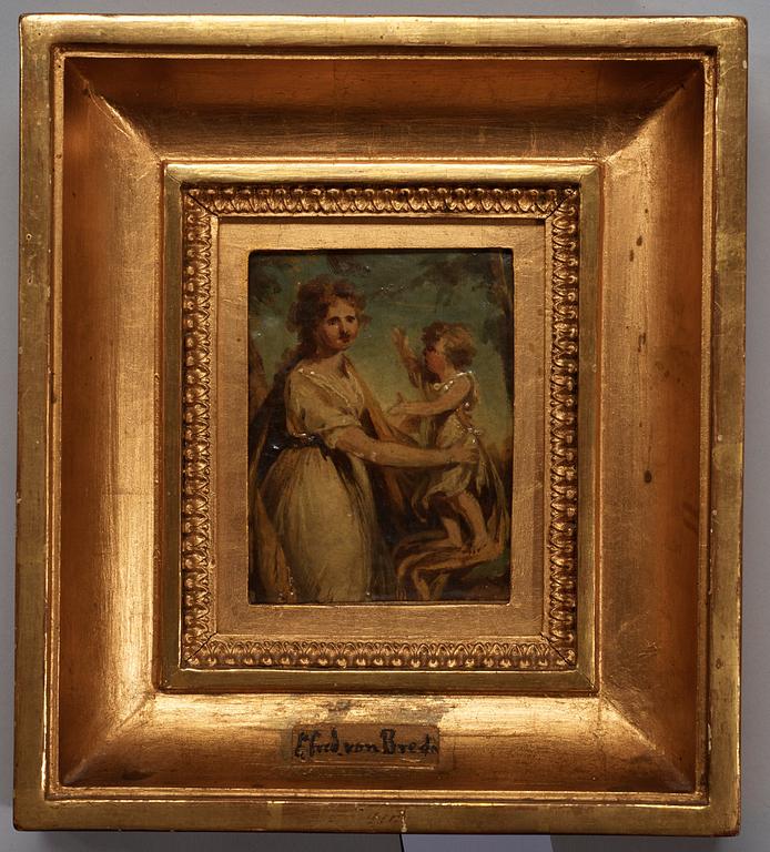 Carl Fredrik von Breda, "Baroness Anna Catharina Hamilton, born Adelheim" (1778-1814) an her son "Malkolm Fredrik Hamilton" (1797-1816).