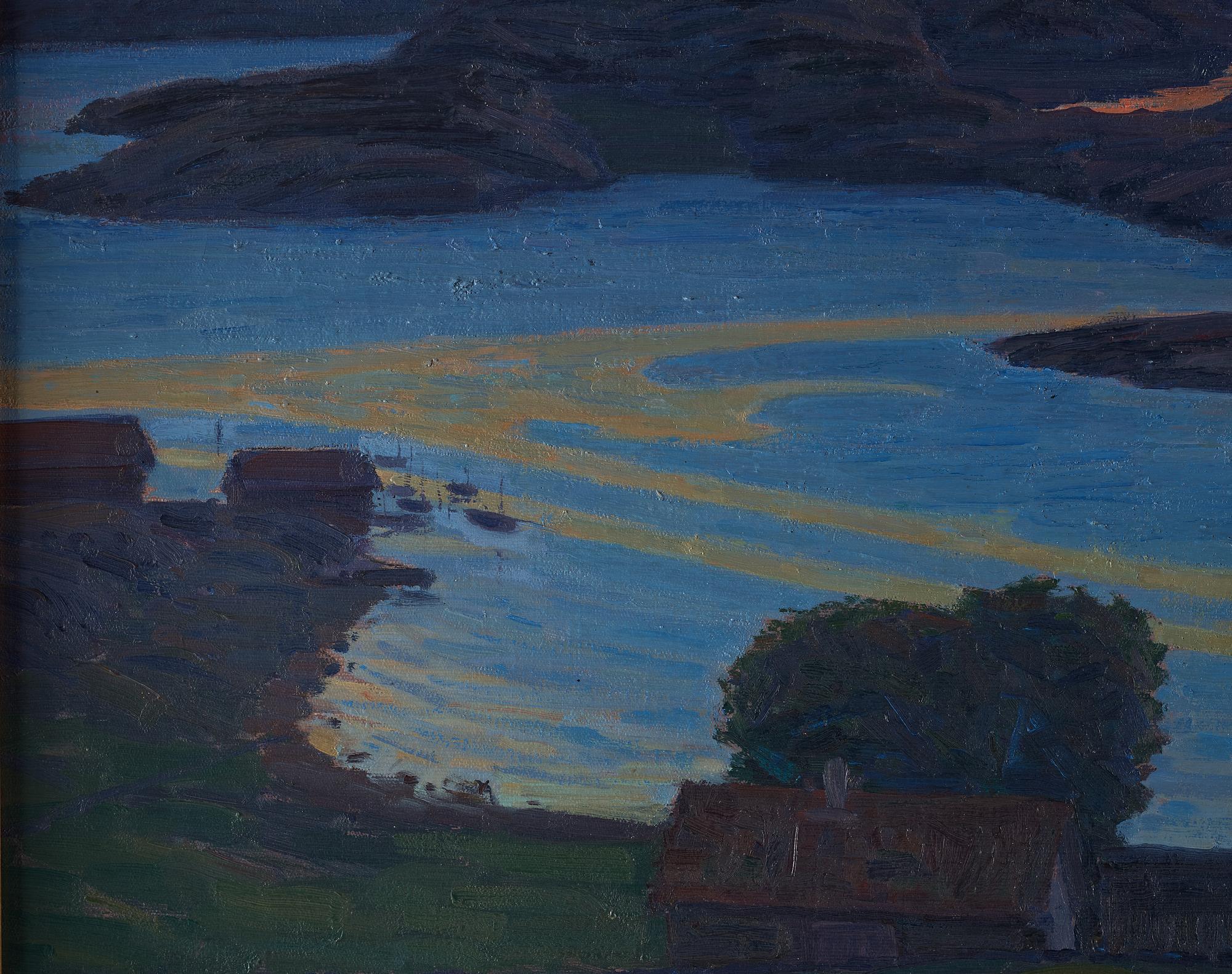 ARON GERLE, olja på duk, signerad och daterad 1910.