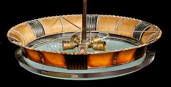 TAKLAMPA, art deco, 1920/1930-tal. Höjd ca 73 cm.
