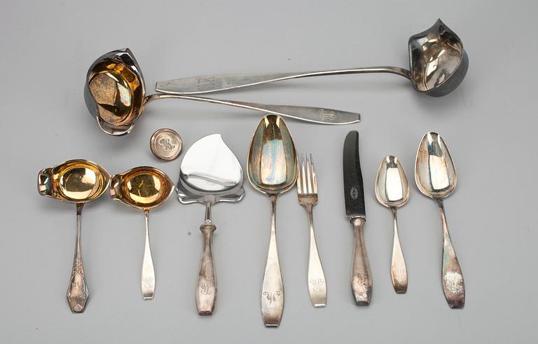 BESTICK, 32 delar, 813 silver, Kultakeskus 1930-/ 40-tal. Silvervikt 1114 g.