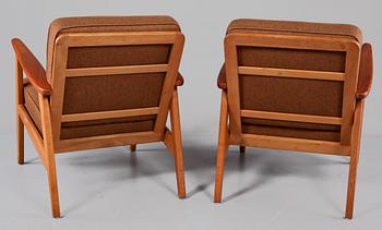 FÅTÖLJER, ett par, 1900-talets andra hälft.