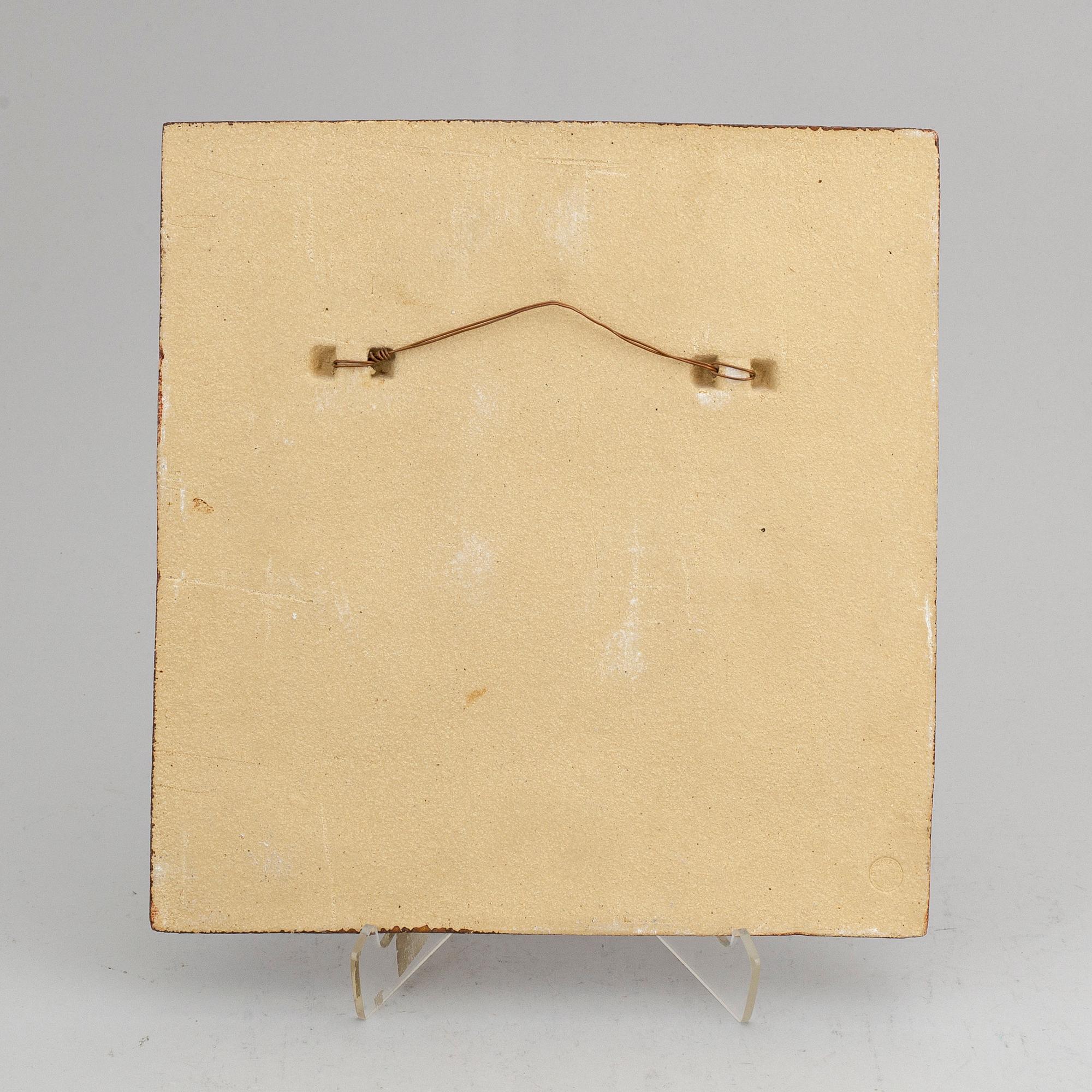 STIG LINDBERG, wall-plaque, Gustavsberg.