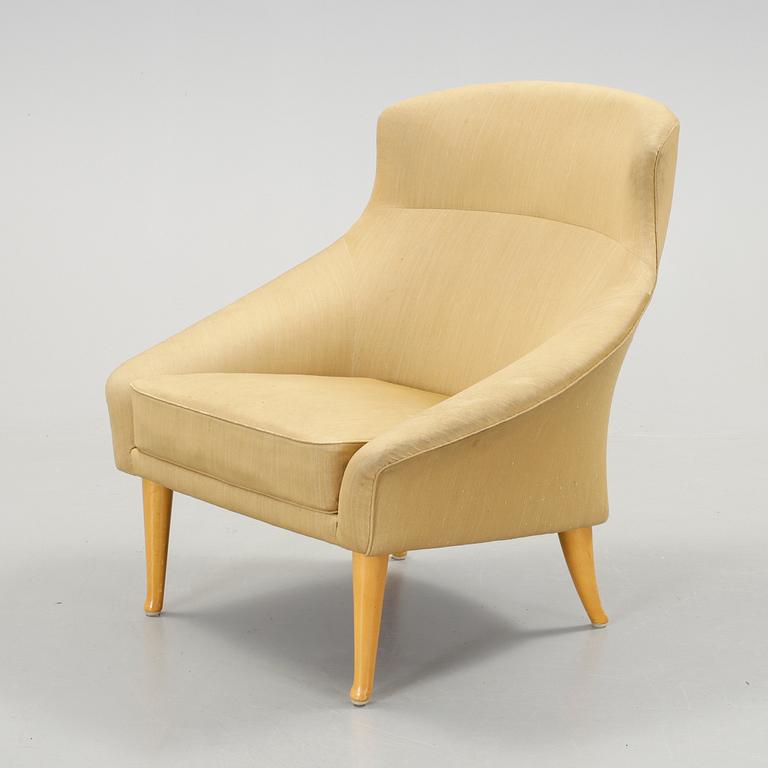 FÅTÖLJ, "Greta", Kerstin Hörlin-Holmqvist, för Nordiska Kompaniet (NK), 1960-tal.