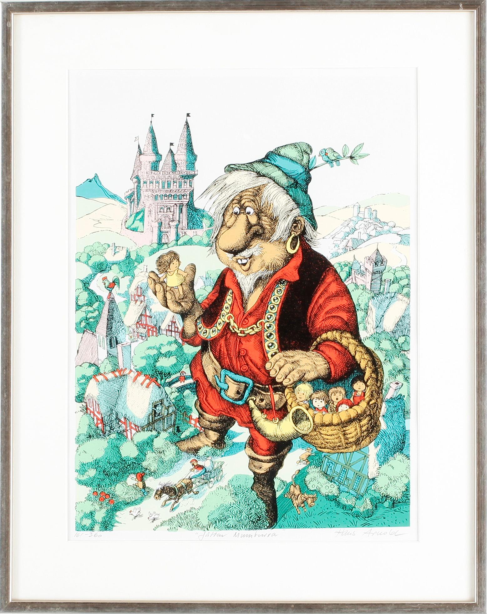 HANS ARNOLD, färglitografi, signerad, numrerad 161/360.
