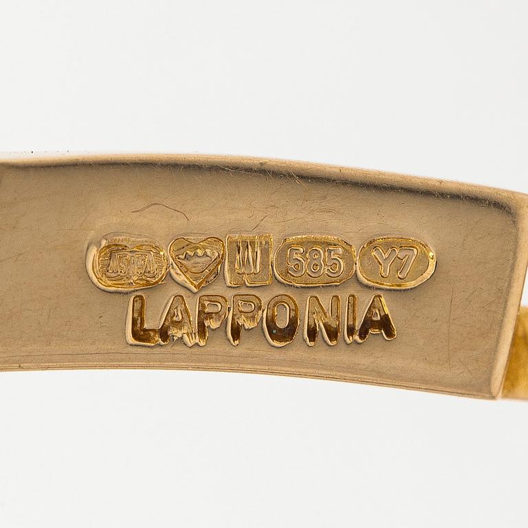 Björn Weckström, kaulakoru, "Tunturi", 14K kultaa. Lapponia 1976.