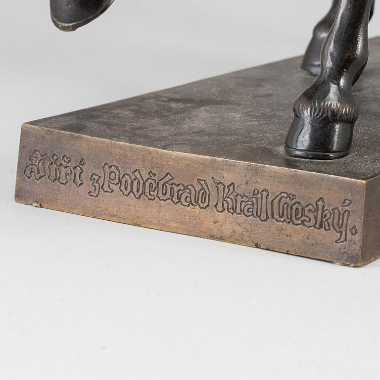 BOHUSLAV SCHNIRCH, sculpture. Bronze. Stamp signed. Height 39.5 cm, length 38 cm.