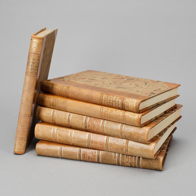 MÖBLER FRÅN SVENSKA HERREMANSHEM resp GÅNGNA DAGARS HÖGRESTÅNDSKULTUR, 6 vol, av S. Wallin, 1931-35 resp 1946-48.