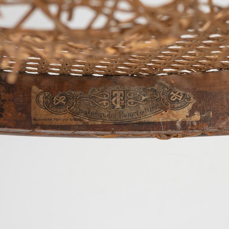 Five Thonét chairs No 14, Vienna around 1900.