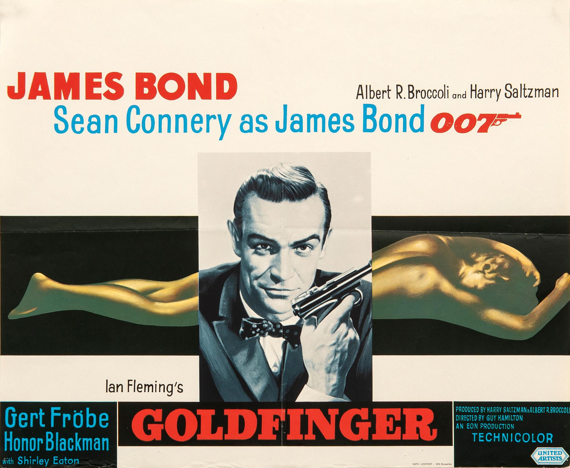 Filmaffisch James Bond "Goldfinger".