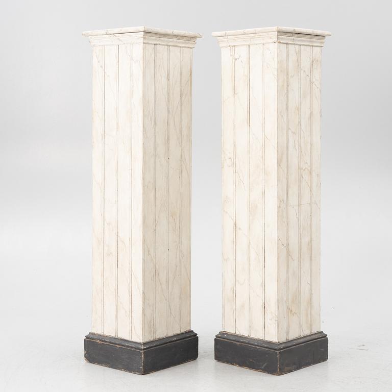 Pedestal, a pair, early 20th century.