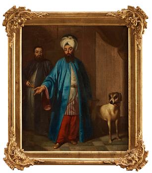 857. Georg Engelhard Schröder, Turkiska sändebudet Said Efendi, sedemera Said Mehmet Pascha, med svit i Stockholm 1733.