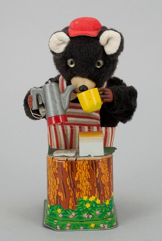 LEKSAK, målad plåt, Japan 1900-talets senare hälft.