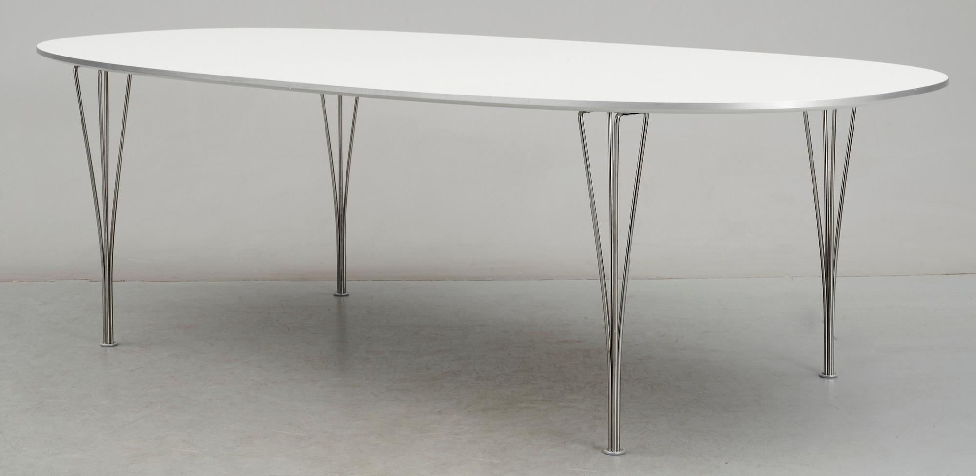 MATSALSBORD, "Superellips", Piet Hein och Bruno Mathsson, Fritz Hansen, i licens med MIAB, Danmark.