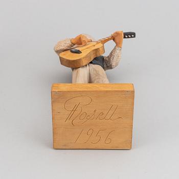 HERMAN ROSELL, sculpture, wood, signed and dated 1956.