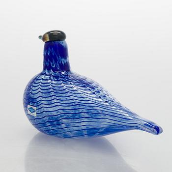 Oiva Toikka, a glass "Blue Bird", signed O. Toikka, Nuutajärvi.