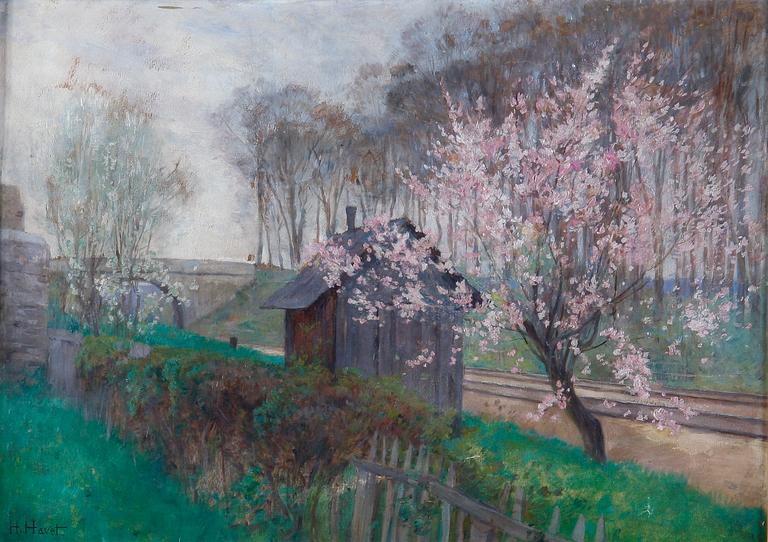 HAVET, HENRI, olja på duk, signerad.