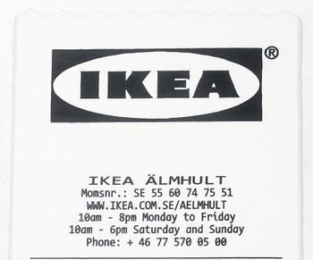 Virgil Abloh, rug "Receipt", IKEA x Virgil Abloh, "MARKERAD" collection, approx. 200 x 90 cm.