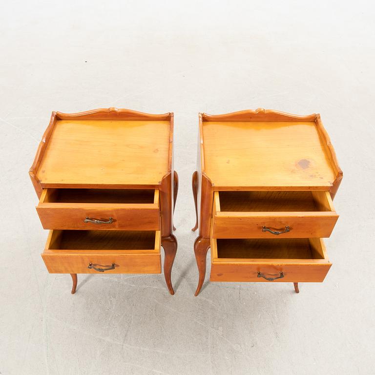 Sängbord, ett par, 1900-talets första hälft.