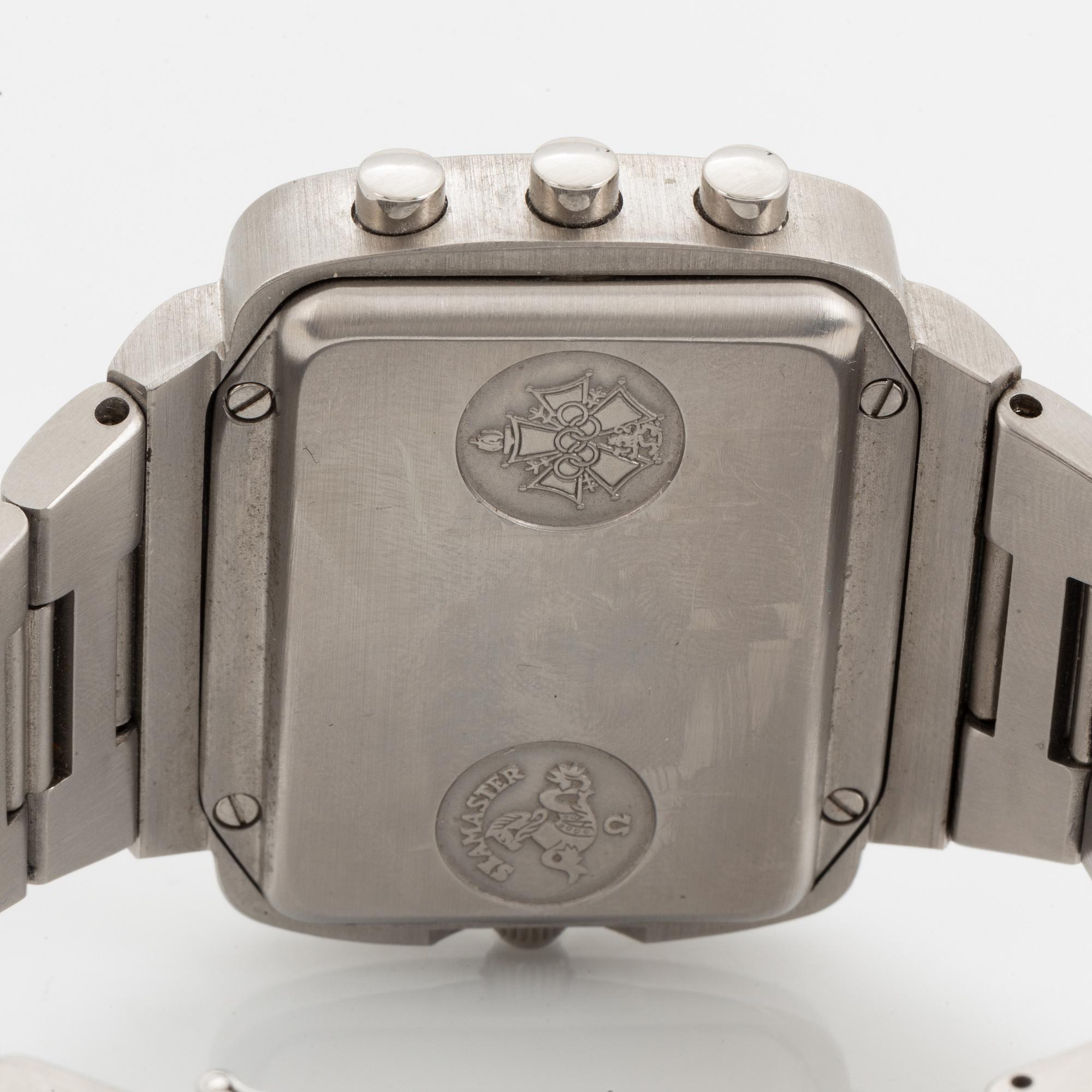 Omega, Seamaster, Chrono-Quartz, "Albatros", wristwatch, 46,7 x 34 mm.