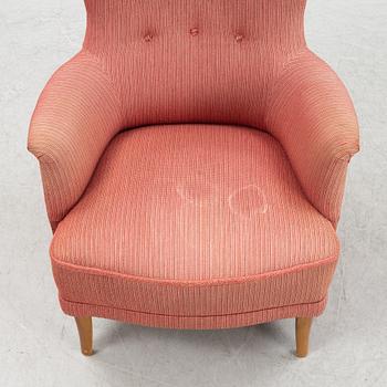 Carl Malmsten, a 'Farmor' easy chair, OH Sjögren, Tranås.