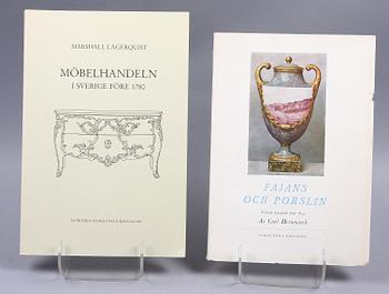 BÖCKER,  5 st, konsthantverk- och möbellitteratur.
