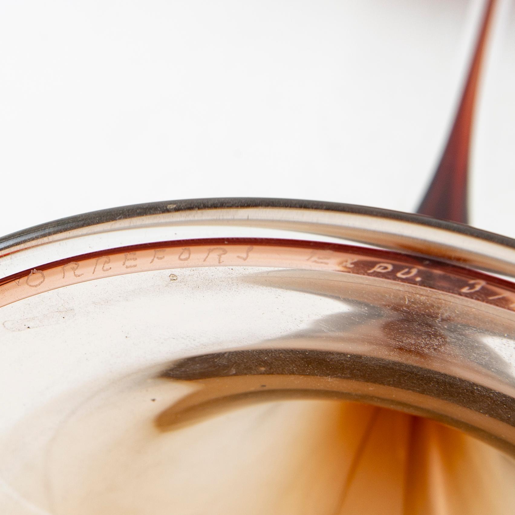 Nils Landberg, tulpanglas, Orrefors, 1957.