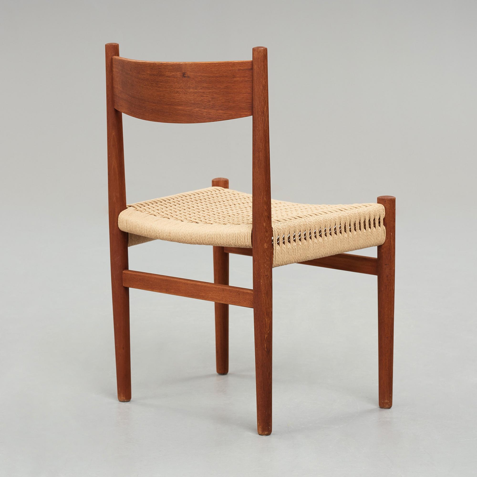 HANS J WEGNER, a teak "CH40" chair for Carl Hansen & Søn, Denmark, 1950-60's.