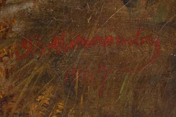 JOHN BROWN ABERCROMBY, olja på duk, signerad och daterad 1867.
