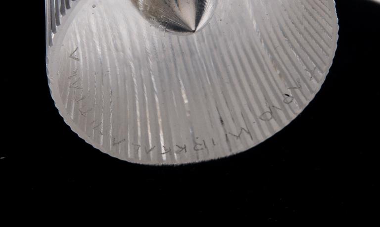 TAPIO WIRKKALA, MALJAKKO, glas, "Kantarelli", signerad Tapio Wirkkala Iittala.